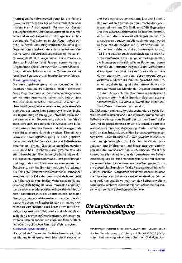 Vorschauseite 4: Partizipation im Gesundheitswesen