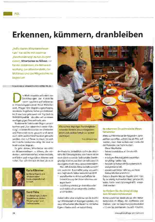 Vorschauseite 1: Erkennen, kümmern, dranbleiben