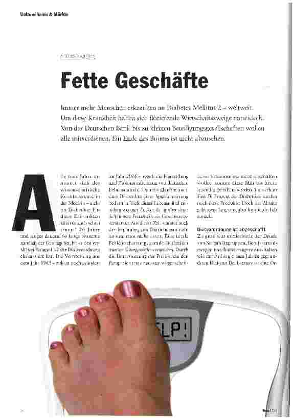 Vorschauseite 1: Fette Geschäfte