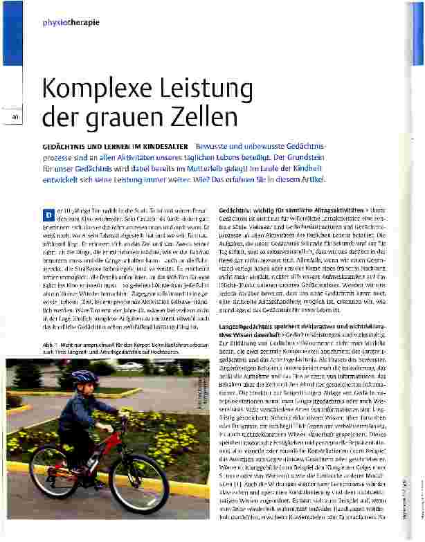 Vorschauseite 1: Komplexe Leistung der grauen Zellen
