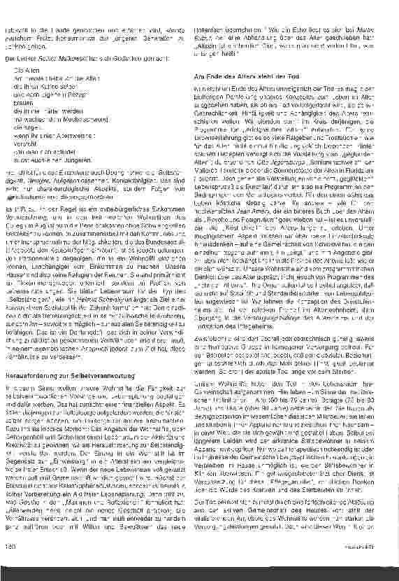 Vorschauseite 4: Gegen den Strom / Das Bild vom Alter, Korrekturen und Konsequenzen