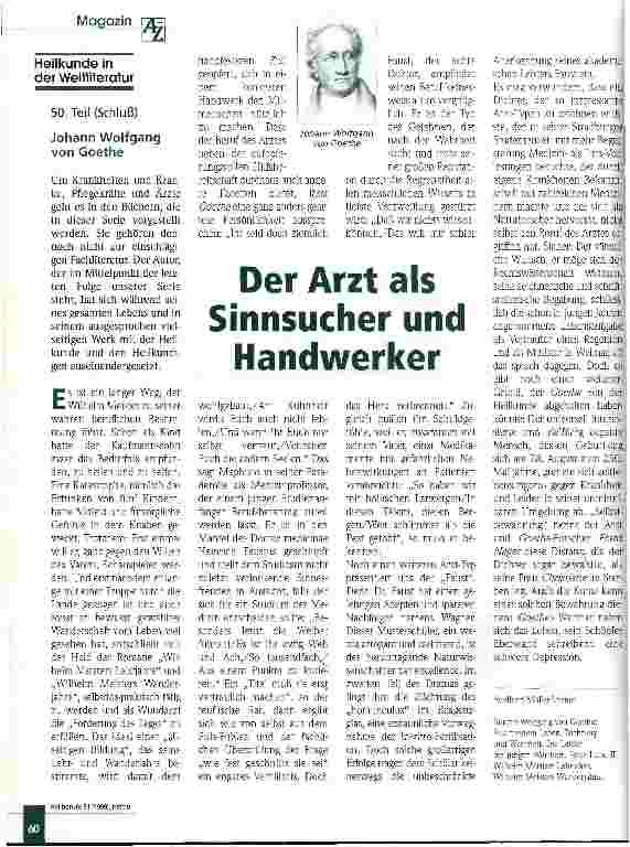 Vorschauseite 1: Der Arzt als Sinnsucher und Handwerker