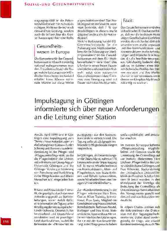 Vorschauseite 3: Trends im Gesundheitswesen