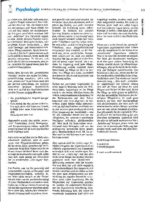 Vorschauseite 2: Pflicht und Freude in der Krankenbetreuung