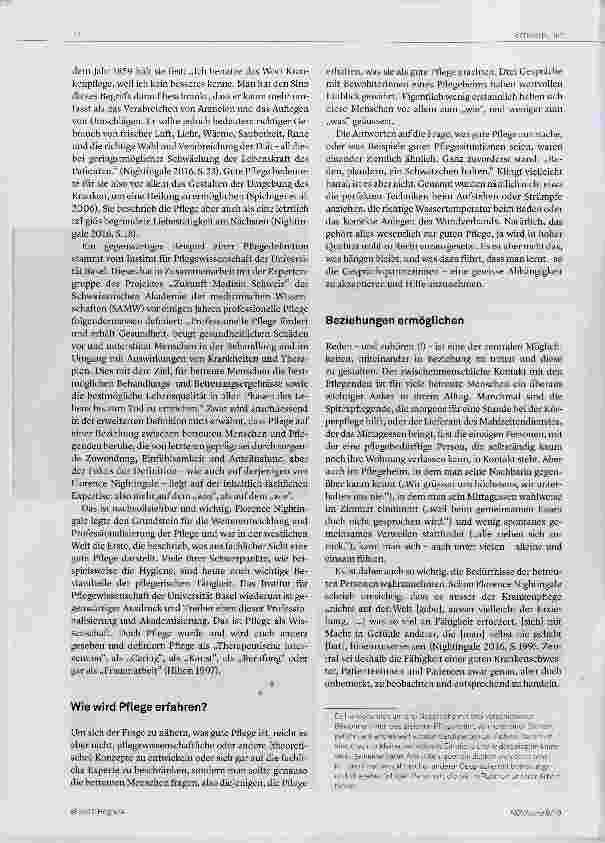 Vorschauseite 2: „Gute Pflege? Reden. “