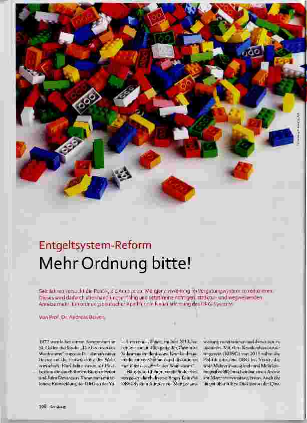 Vorschauseite 1: Mehr Ordnung bitte!