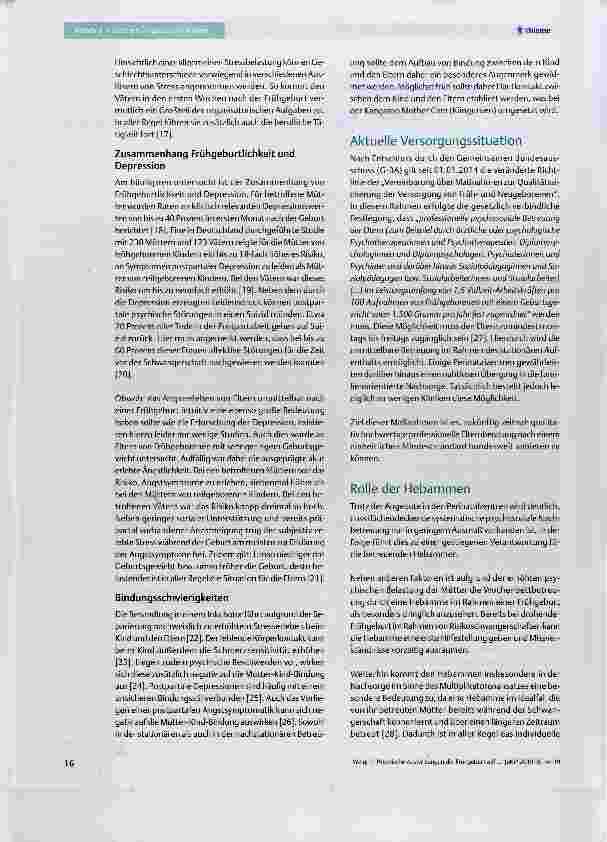 Vorschauseite 3: Psychische Auswirkungen der Frühgeburt auf die Eltern
