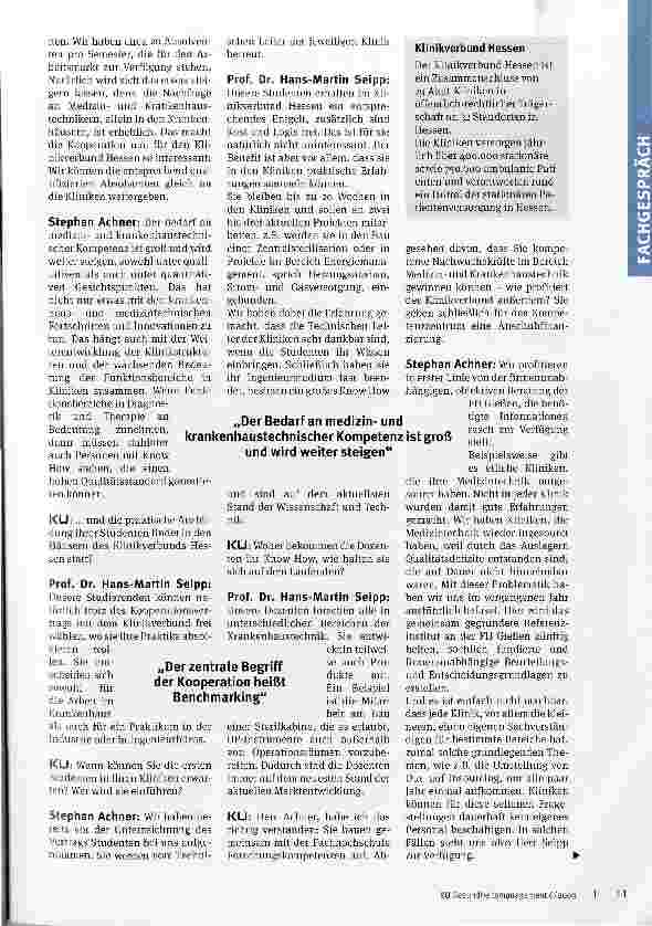 Vorschauseite 2: Voneinander profitieren