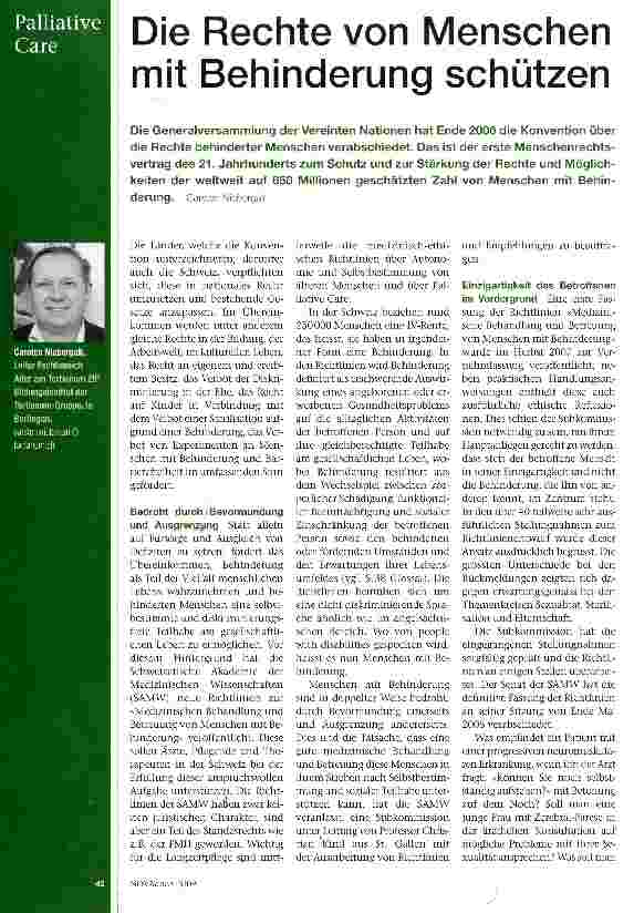 Vorschauseite 1: Die Rechte von Menschen mit Behinderung schützen