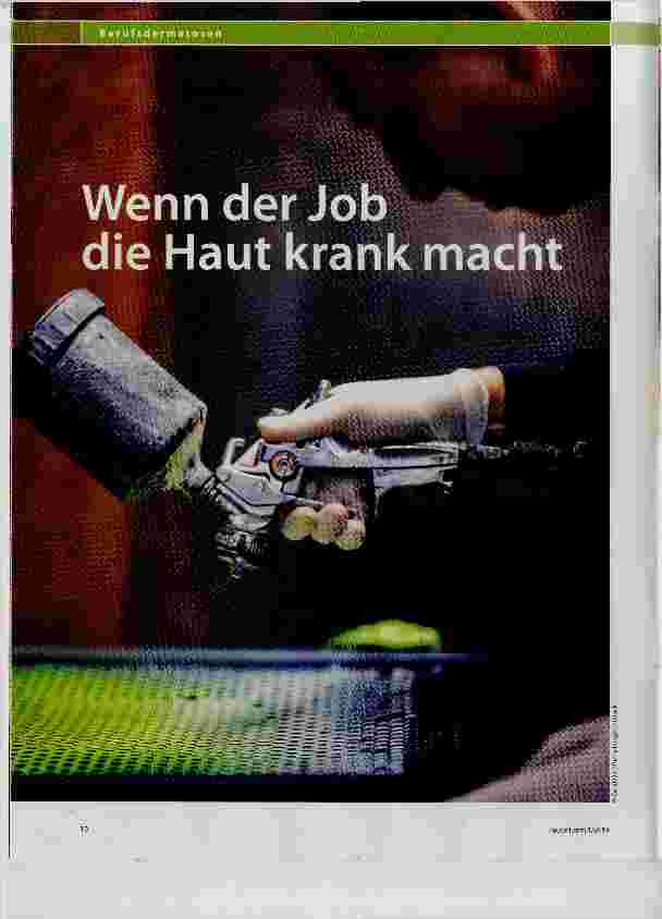Vorschauseite 1: Wenn der Job die Haut krank macht