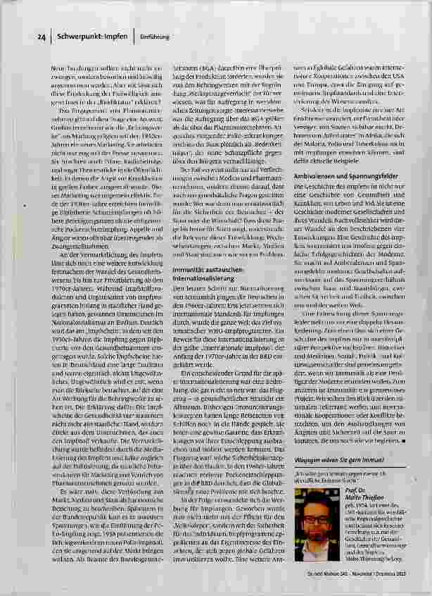 Vorschauseite 3: Im Zeitalter der Immunität