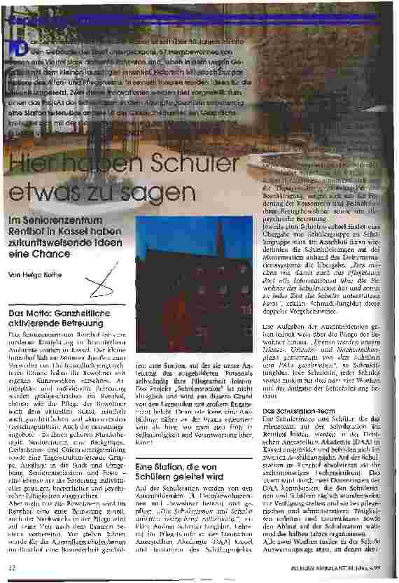 Vorschauseite 1: Hier haben Schüler etwas zu sagen
