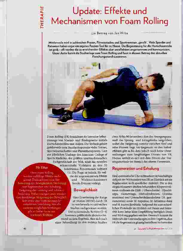 Vorschauseite 1: Update: Effekte und Mechanismen von Foam Rolling