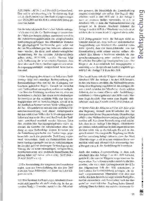 Vorschauseite 4: Auszubildende sind Mitarbeiter im Sinne der AVR-Caritas