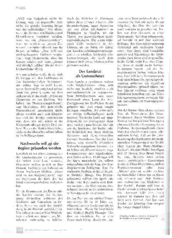 Vorschauseite 5: Die falsch verteilten Ärzte