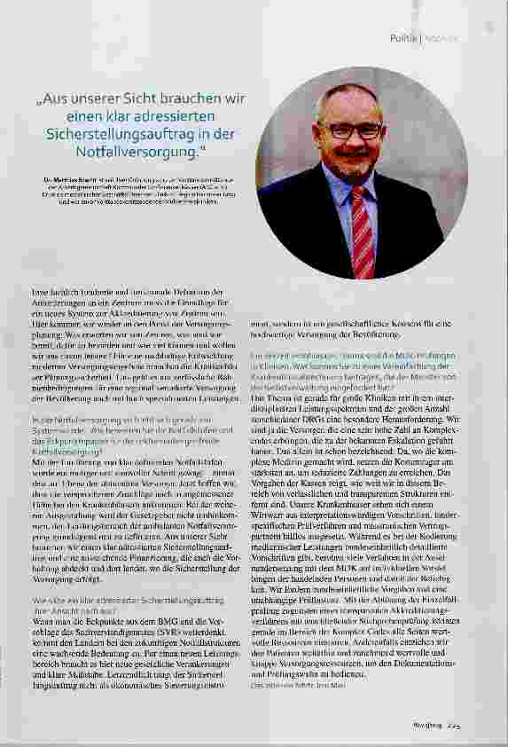 Vorschauseite 2: Wir brauchen Planungssicherheit