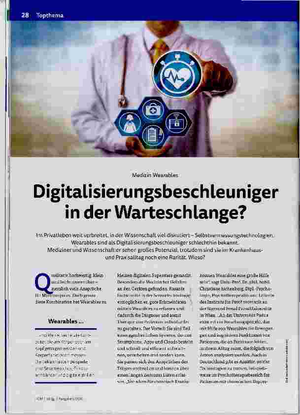 Vorschauseite 1: Digitalisierungsbeschleuniger in der Warteschlange?