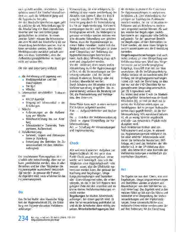 Vorschauseite 3: Der Hygienemanager - Das neue Tätigkeitsprofil der Hygienefachkraft