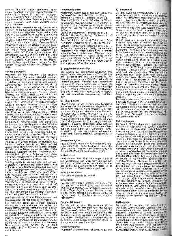 Vorschauseite 3: Kleine Arzneimittelkunde für die Schwester 34. Folge: VIII. Diuretisch wirkende Medikamente (Fortsetzung)