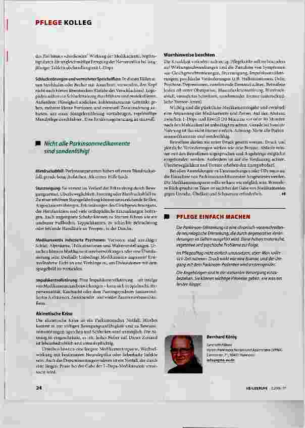 Vorschauseite 3: Morbus Parkinson: Syndrome und Krisen
