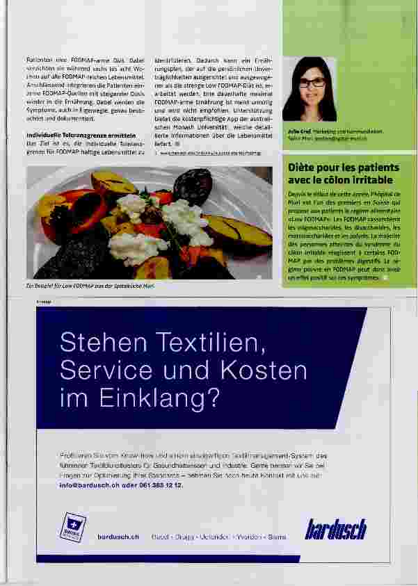 Vorschauseite 2: Low FODMAP Diätkost für Patienten mit Verdauungsstörungen