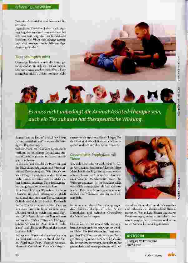 Vorschauseite 3: Die Animal-Assisted-Therapie