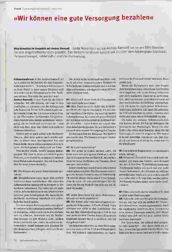 Vorschauseite 1: Wir können eine gute Versorgung bezahlen