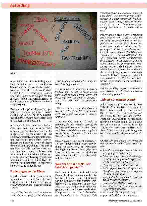 Vorschauseite 2: Nationalsozialismus und Krankenpflege in Österreich - immer noch (k)ein Thema?