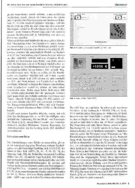 Vorschauseite 5: Wie treffen Patienten nach einem Schädelhirntrauma Entscheidungen?