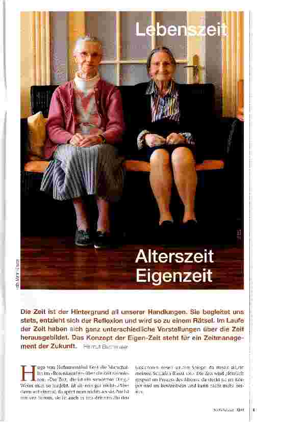 Vorschauseite 1: Alterszeit Eigenzeit