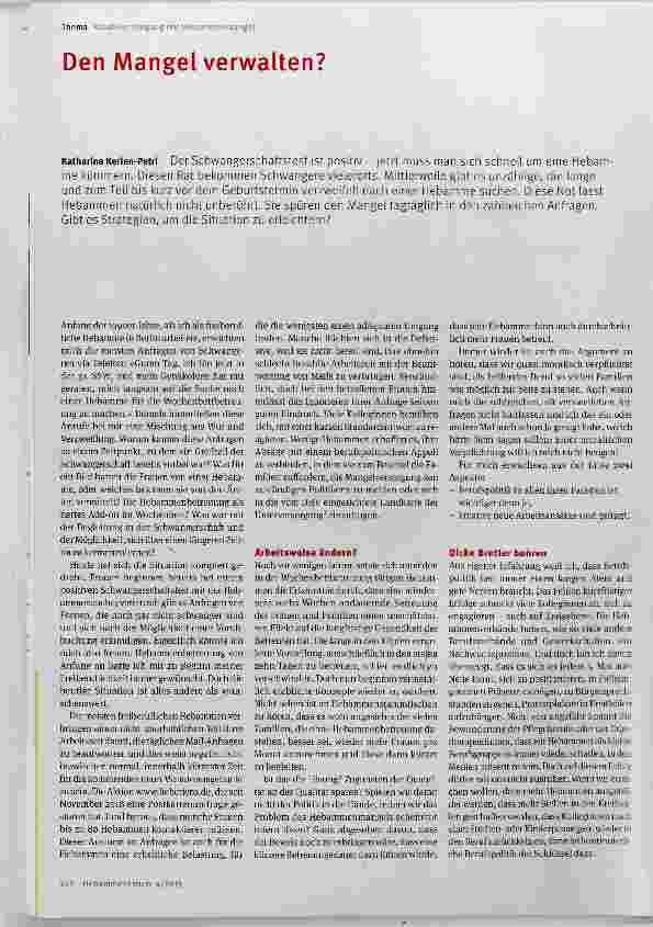 Vorschauseite 1: Den Mangel verwalten?
