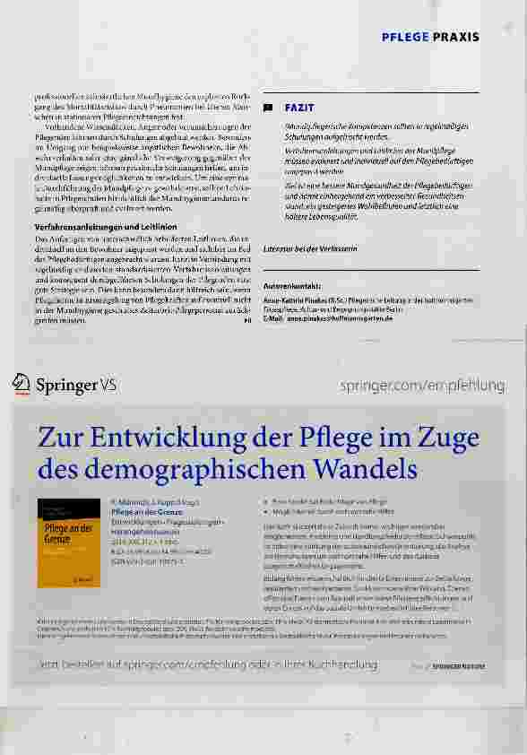 Vorschauseite 3: So geht es: Mundpflege bei Pflegebedürftigen
