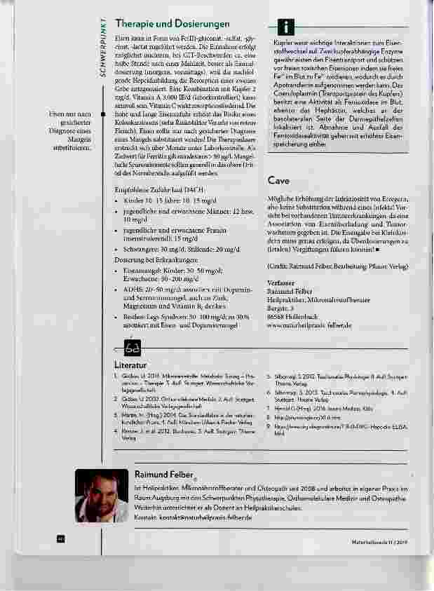 Vorschauseite 5: Eisenmangel - mit und ohne Anämie