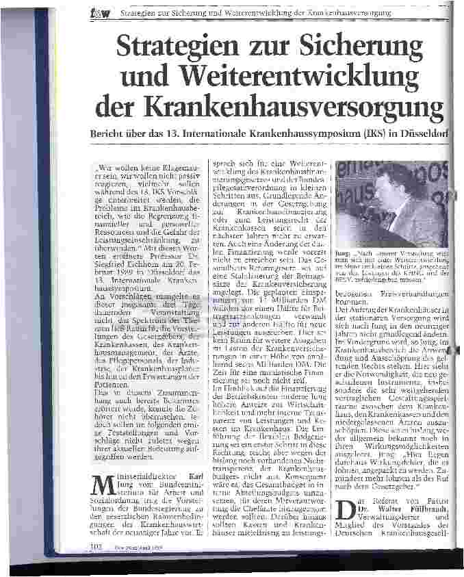 Vorschauseite 1: Strategien zur Sicherung und Weiterentwicklung der Krankenhausversorgung