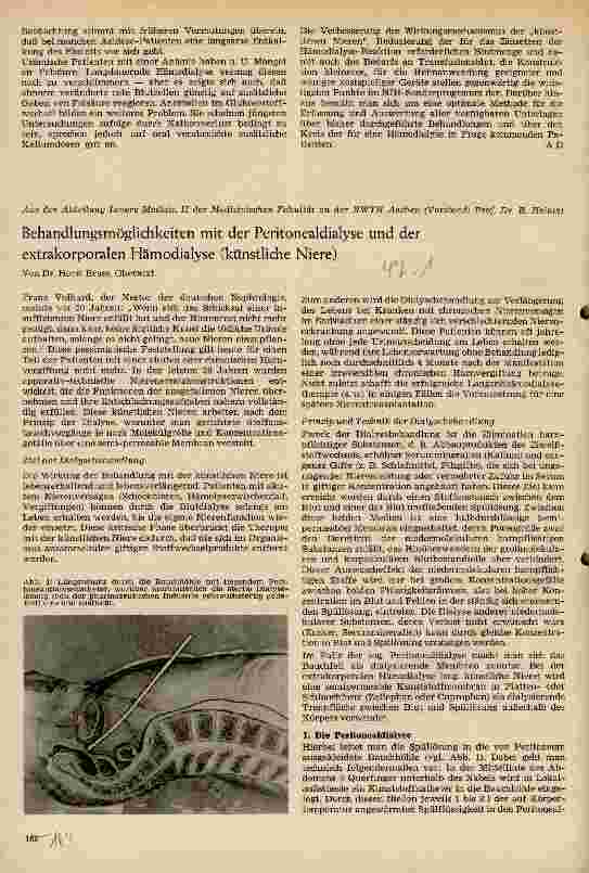 Vorschauseite 1: Behandlungsmöglichkeiten mit der Peritonealdialyse und der extrakorporalen Hämodialyse