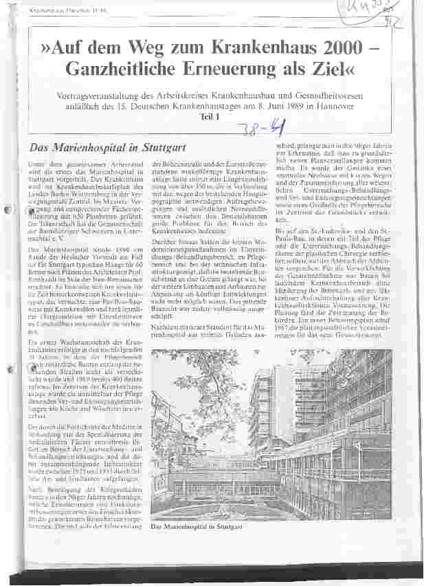 Vorschauseite 1: Auf dem Weg zum Krankenhaus 2000 - Ganzheitliche Erneuerung als Ziel Vortragsveranstaltung anläßlich des 15. Deutschen Krankenhaustages