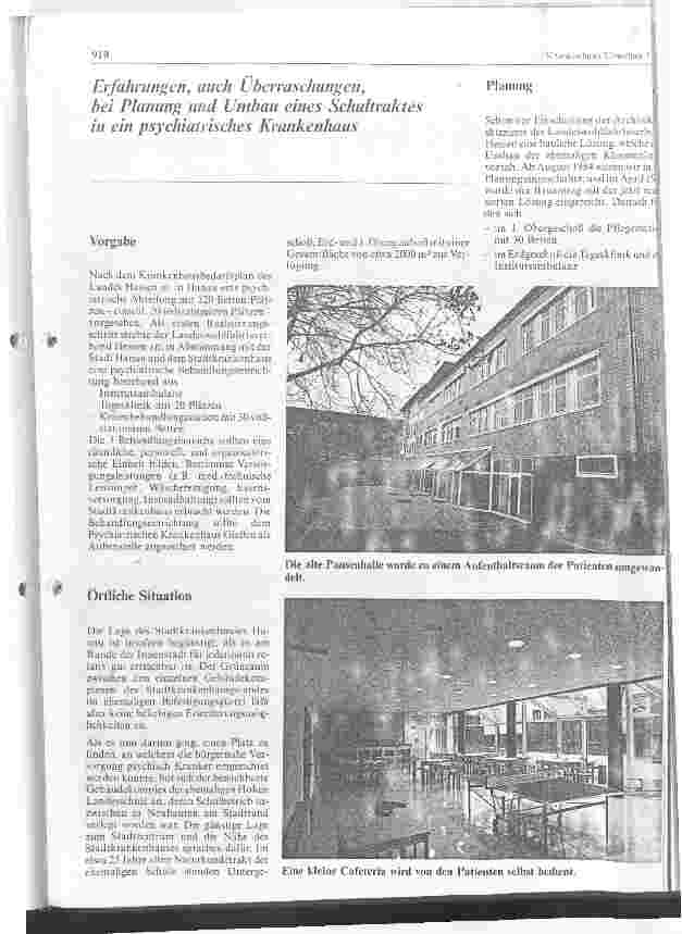 Vorschauseite 4: Auf dem Weg zum Krankenhaus 2000 - Ganzheitliche Erneuerung als Ziel Vortragsveranstaltung anläßlich des 15. Deutschen Krankenhaustages