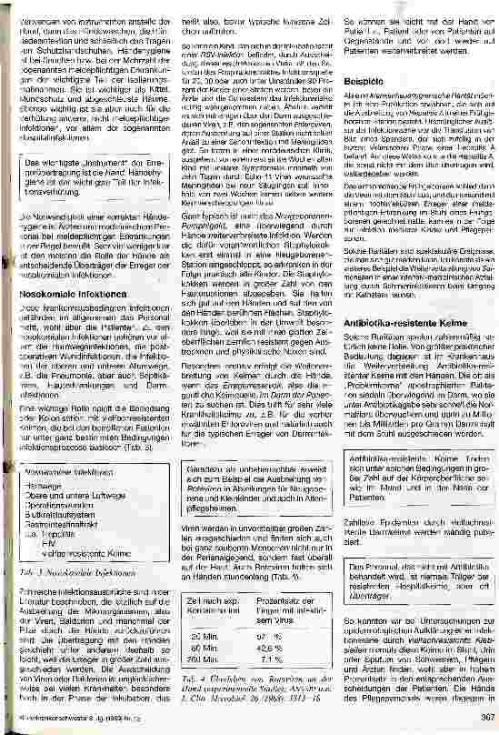 Vorschauseite 2: Schutz vor nosokomialen Infektionen durch Händehygiene