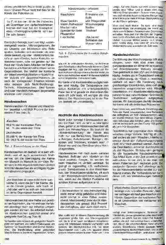 Vorschauseite 3: Schutz vor nosokomialen Infektionen durch Händehygiene