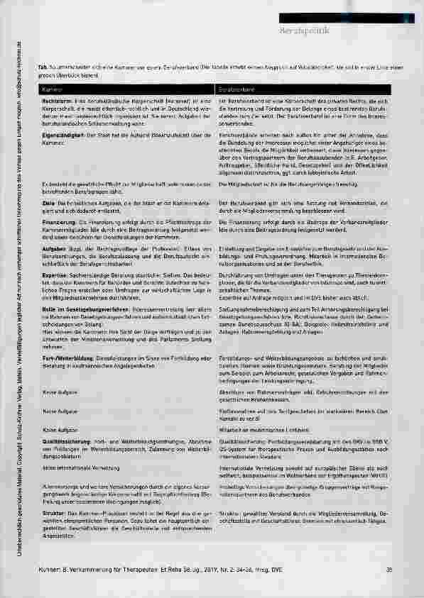 Vorschauseite 2: Eine Bestandsaufnahme aus berufspolitischer Sicht