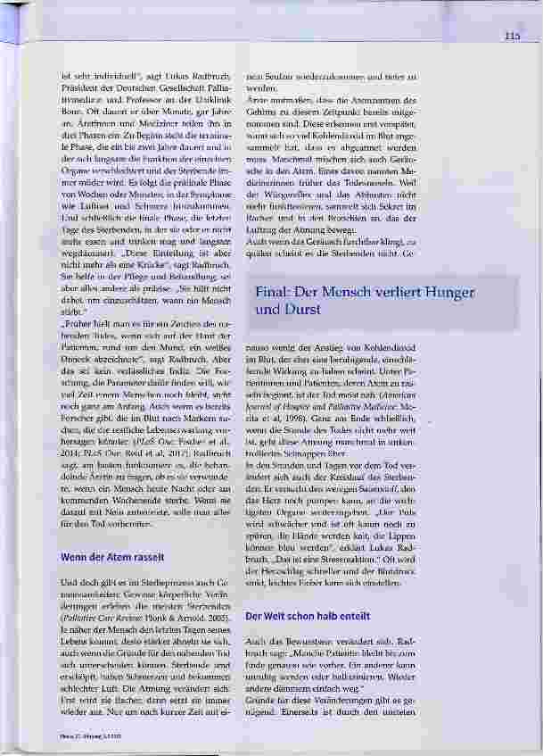 Vorschauseite 2: Tod: Das Sterben zu verstehen, kann Ängste nehmen