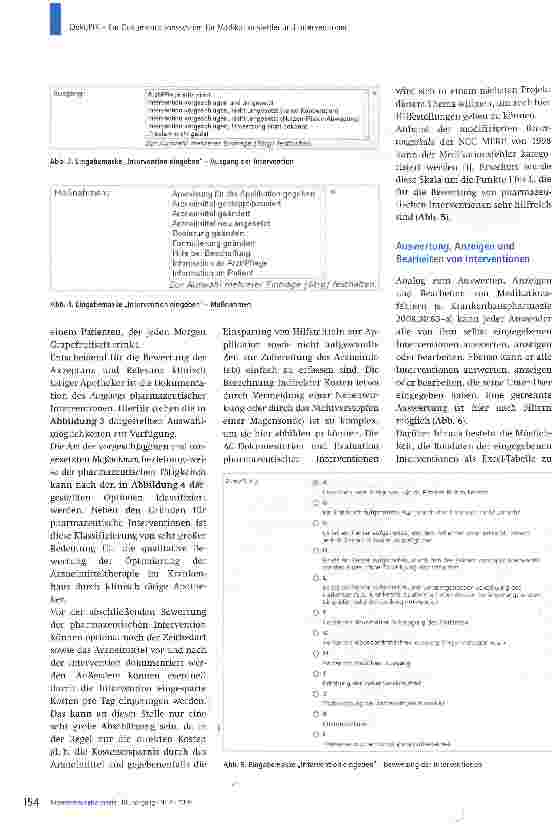 Vorschauseite 6: DokuPIK - ein Dokumentationssystem für Medikationsfehler und Interventionen