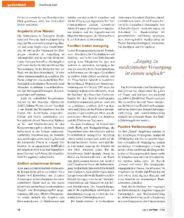 Vorschauseite 2: Im Brennpunkt: Gesundheit für alle