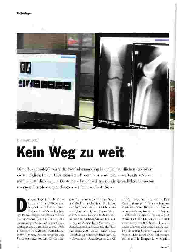 Vorschauseite 1: Kein Weg zu weit