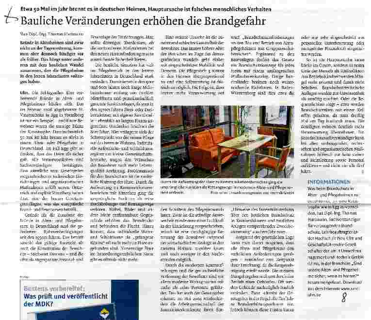 Vorschauseite 1: Bauliche Veränderungen erhöhen die Brandgefahr