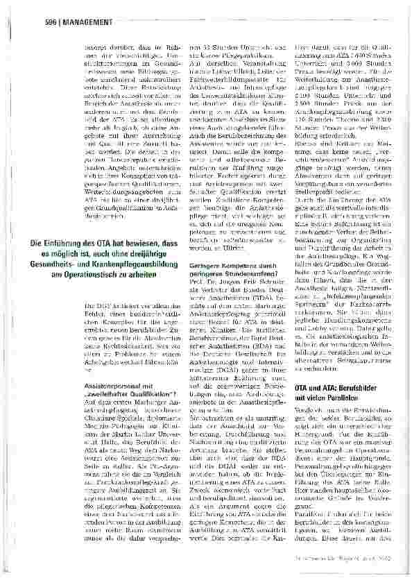 Vorschauseite 3: Kommen nach den OTA nun die ATA?