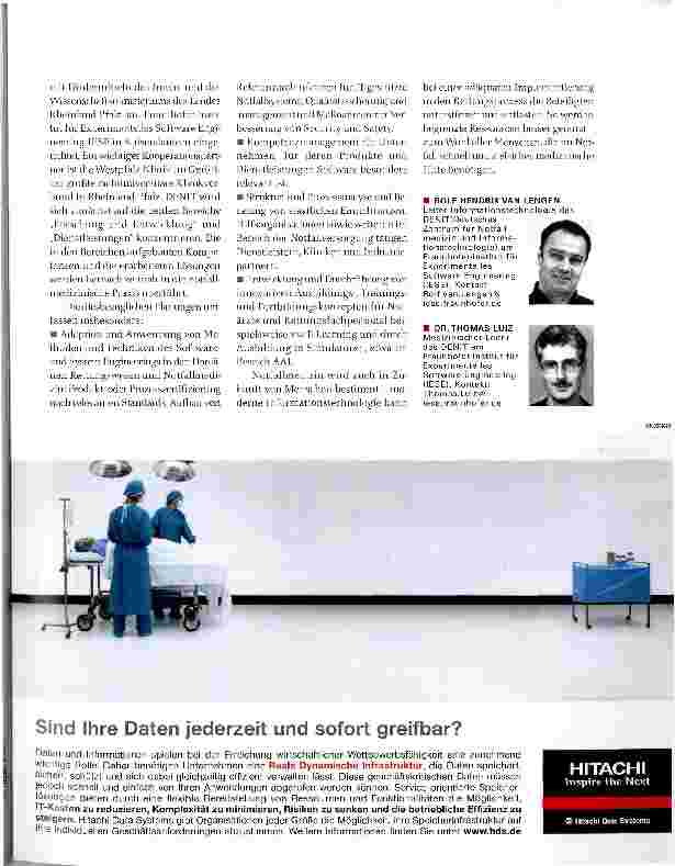 Vorschauseite 6: INFORMATIONSTECHNOLOGIE IM NOTEINSATZ