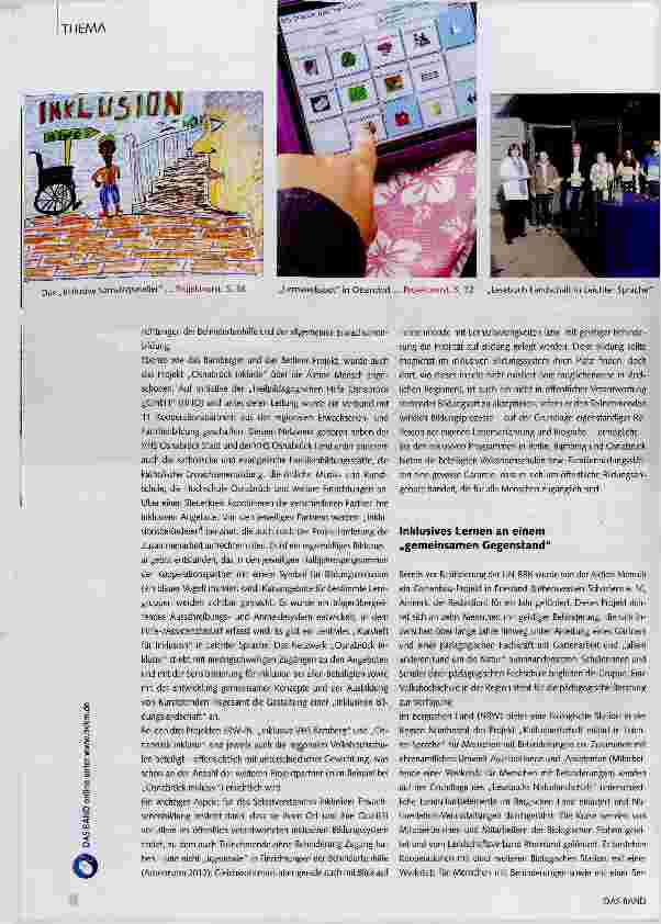 Vorschauseite 3: Inklusive Erwachsenenbildung in Deutschland