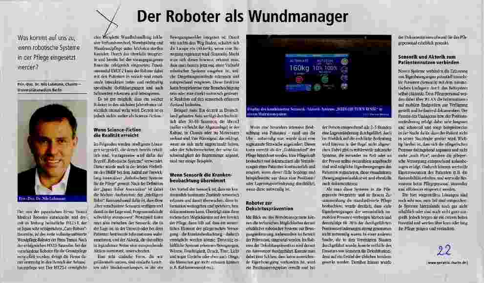 Vorschauseite 1: Der Roboter als Wundmanager