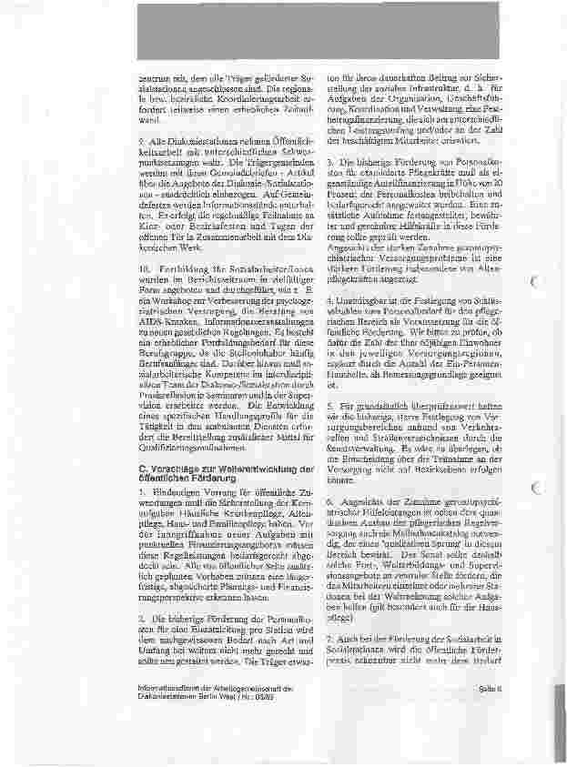 Vorschauseite 4: Vielfalt und Leistungsfähigkeit Sachberichte 1988 der Diakoniestationen vorgelegt